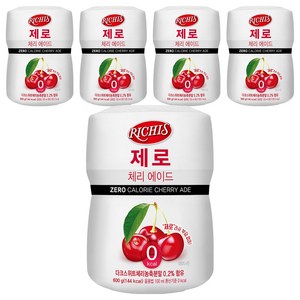 리치스 제로 체리 에이드 분말, 600g, 5개