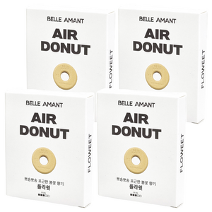 벨르아망 에어도넛 차량용 방향제 리필, 플라윗, 4개