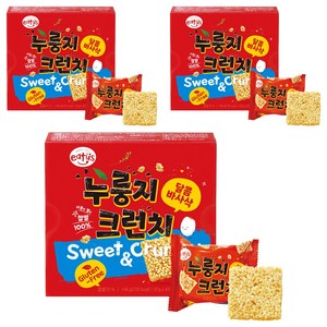 이더스 찹쌀 누룽지 크런치 4p, 148g, 3개