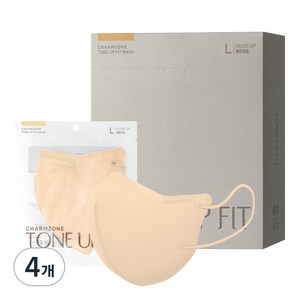 참존 톤업핏 마스크 성인용 대형, 25개입, 4개, NudeupBeige