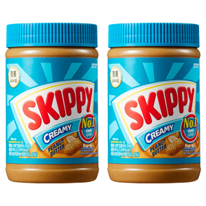스키피 크리미 땅콩버터, 462g, 2개