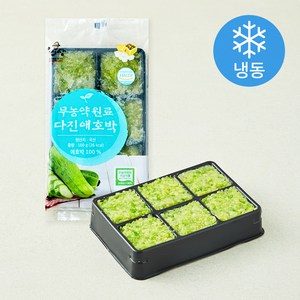 우리땅 무농약원료 가공식품 인증 다진 애호박 (냉동), 100g, 1개