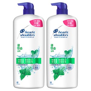 헤드앤숄더 두피 토탈 솔루션 샴푸 쿨 멘솔, 1.2L, 2개