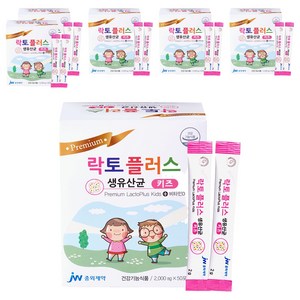 JW중외제약 락토플러스 생 유산균 키즈, 100g, 6개