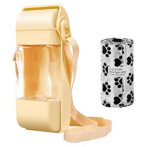 펫샵 강아지 휴대용 산책 물통 + 배변 봉투 세트