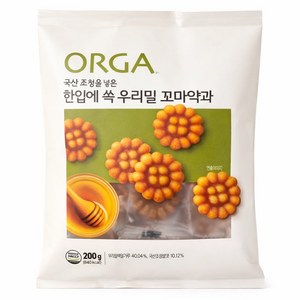 올가홀푸드 한입에 쏙 우리밀 꼬마약과, 200g, 1개