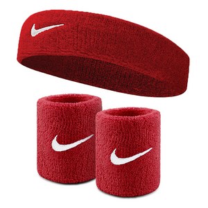 나이키 밴드 2종 세트, 손목밴드(7.5 x..., 레드, 1세트