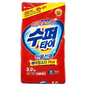 수퍼타이 찬물전용 베이킹소다 PLUS 가루세제, 5kg, 1개
