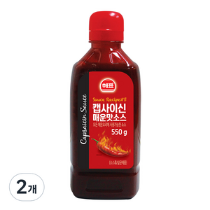 사조해표 캡사이신 매운맛소스, 550g, 2개