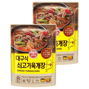 오뚜기 대구식 쇠고기육개장, 500g, 2개