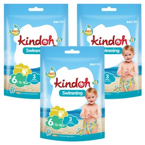 킨도 프리미엄 팬티형 물놀이 기저귀 아동공용 점보형, 6단계, 9매
