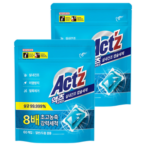 액츠 퍼펙트 실내건조 캡슐세제, 60개입, 2개
