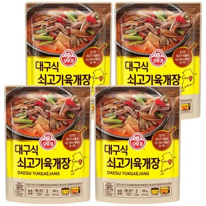 오뚜기 대구식 쇠고기육개장, 500g, 4개