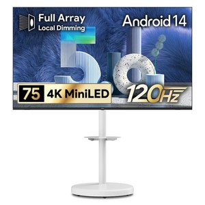 더함 4K UHD Mini LED TV, 191cm(75인치), 스마트 TV, 거치대형, 방문설치