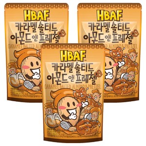 바프 카라멜 솔티드 아몬드 앤 프레첼, 190g, 3개