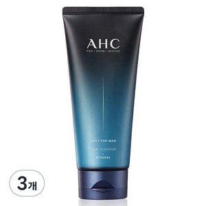 AHC 온리포맨 폼 클렌저, 140ml, 3개