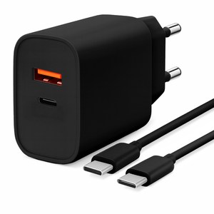 홈플래닛 PD 3.0 25W 2포트 PPS 초고속 충전기 + 60W CtoC 케이블 세트