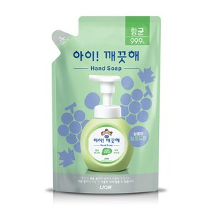 아이깨끗해 향균 폼 핸드솝 리필형 청포도향, 450ml, 1개