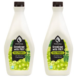 포모나 톡톡 농축 베이스 청포도, 1.2kg, 2개