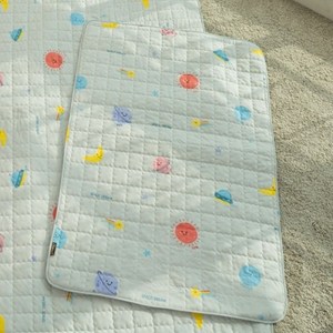 아이자리 순면 누빔 방수패드, 우주팡팡, 소형 (75 x 1..., 1개