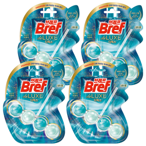 브레프 디럭스 변기세정제 자스민 아쿠아, 50g, 4개
