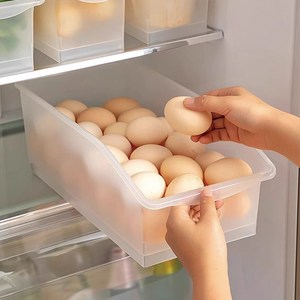 hillo 주방 하부장 다용도 바퀴형 트레이, 대형(37 x 19..., 투명, 4개