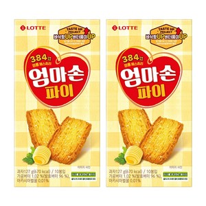 롯데웰푸드 엄마손파이 10p, 127g, 2개