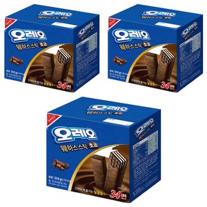 오레오 웨하스 스틱 초코, 510g, 3개