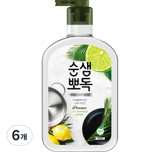 순샘 뽀독 주방세제 시트러스향, 750ml, 6개