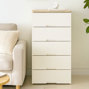 보노하우스 라탄플러스 우드상판 서랍장