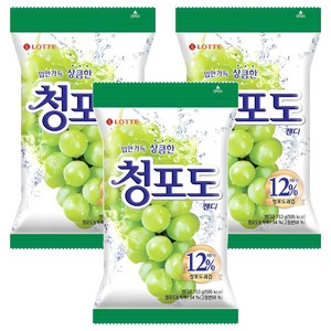 롯데웰푸드 청포도 캔디, 153g, 3개