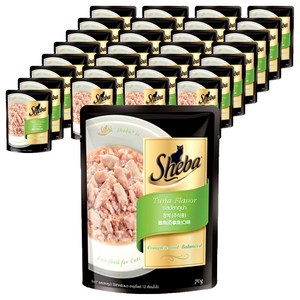 쉬바 1세 이상 고양이 주식 파우치, 참치, 70g, 48개