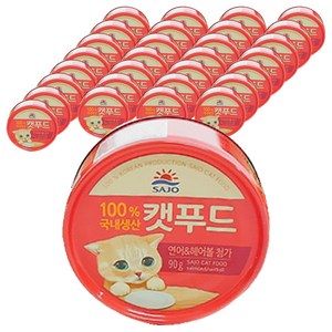사조로하이캣푸드 고양이 간식캔, 연어, 90g, 72개