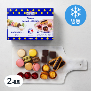 파스키에 프렌치 디저트 컬렉션 쁘띠뽀 179g + 마카롱 154g 세트 (냉동), 2세트