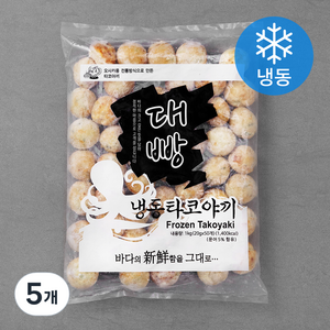 대빵 타코야끼 (냉동), 1kg, 5개