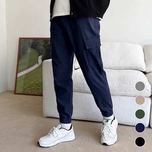어나더디 남성용 스판 밴딩 카고 조거 팬츠
