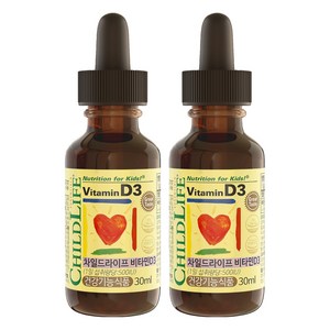 차일드라이프 비타민 D3 베리맛, 30ml, 2개
