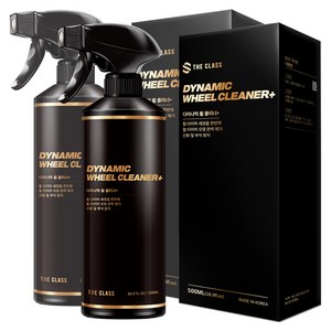 더클래스 다이나믹 휠 클리너 타이어 갈변 및 휠세정제, 500ml, 2개