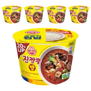 오뚜기 컵밥 증량 진짬뽕밥, 217.5g, 5개