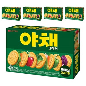롯데웰푸드 야채 크래커, 249g, 5개