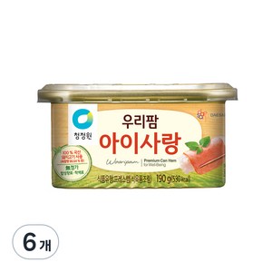 청정원아이사랑 우리팜아이사랑, 190g, 6개