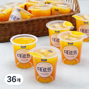 매일유업 데르뜨 오렌지 젤리, 130g, 36개