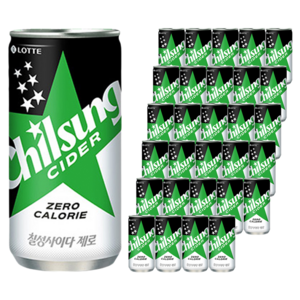 칠성사이다 제로, 210ml, 30개