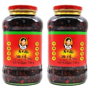 라오깐마 라조장 고추소스, 730g, 2개