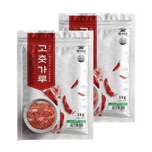 류씨네 중국산 고춧가루 중식용, 1kg, 2개