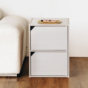 아이리스 2단 공간 박스 도어형 수납장 MDB-2D