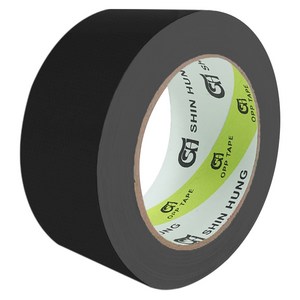 신흥테이프 면테이프 48mm x 25M 검정, 1개