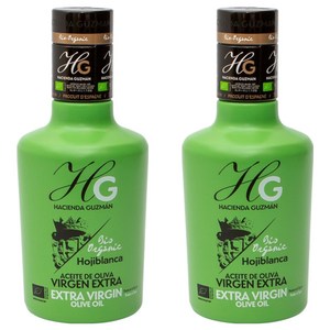 하시엔다구즈만 유기농 엑스트라 버진 올리브 오일 오히블랑카, 250ml, 2개