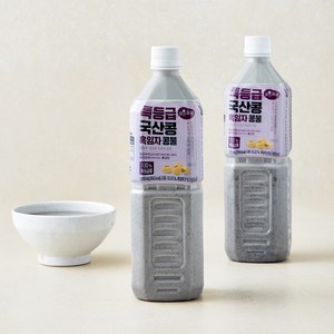 맑은물에 특등급 국산콩 흑임자 콩물, 1L, 2개