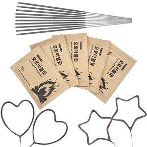 하트별나라 불멍 오로라 가루 불꽃놀이 폭죽세트